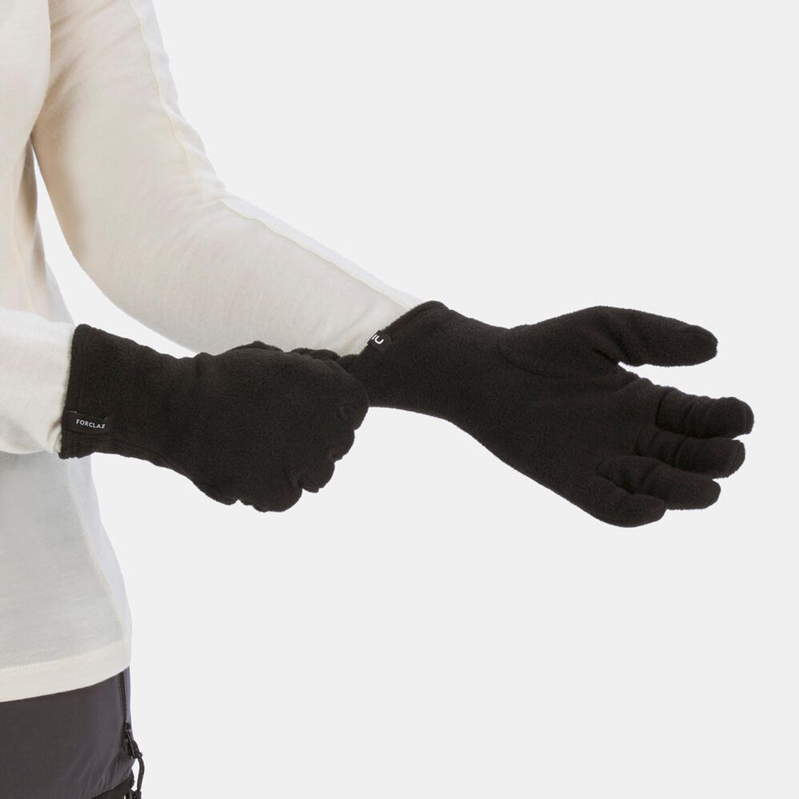 데카트론 성인 백패킹 플리스 이너 장갑 MT100 스모크 블랙(DECATHLON Adult Backpacking Fleece Inner Gloves MT100 Smoke Black) - 2