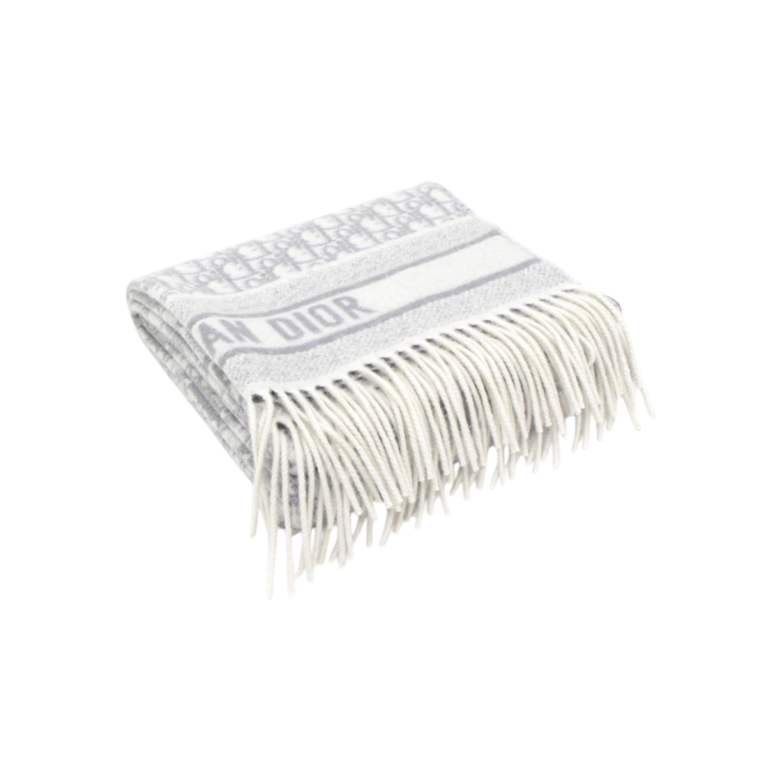 IT57NU8K7T97 Dior 25CDO309I093 Oblique Ecru Gray Cashmere Scarf
