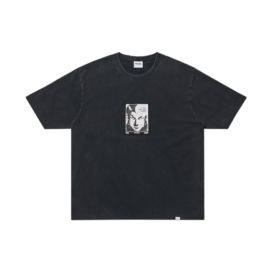 노매뉴얼 x 김성모 더이상의자세한설명은생략한다.(NOMANUAL x Kim Sung Mo No More Explanation T-shirt Washed Black)