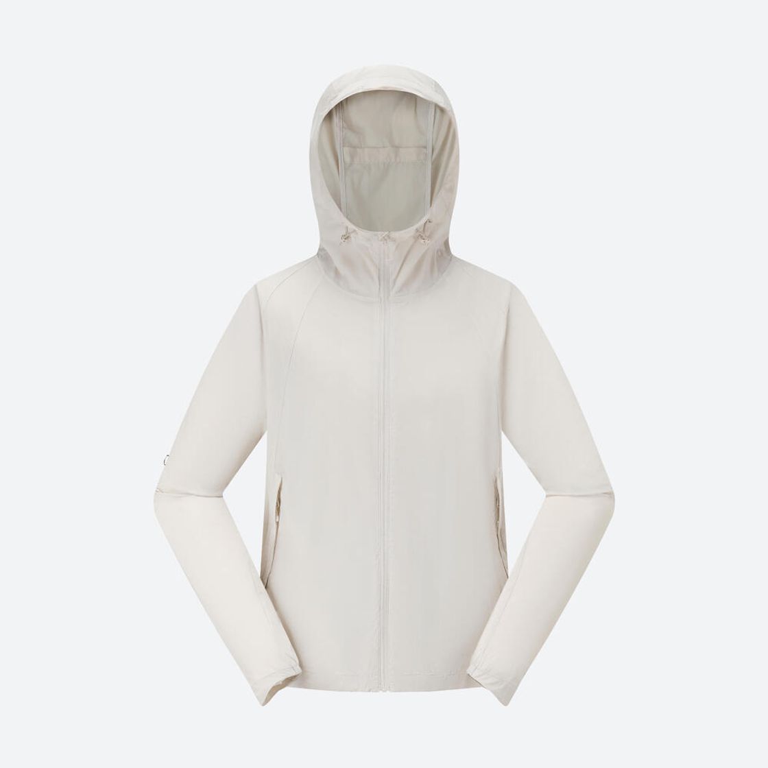 데카트론 여성 등산 바람막이 재킷 헬륨 500 펄 베이지(DECATHLON Women's Hiking Windbreaker Jacket Helium 500 Pearl Beige) - 3