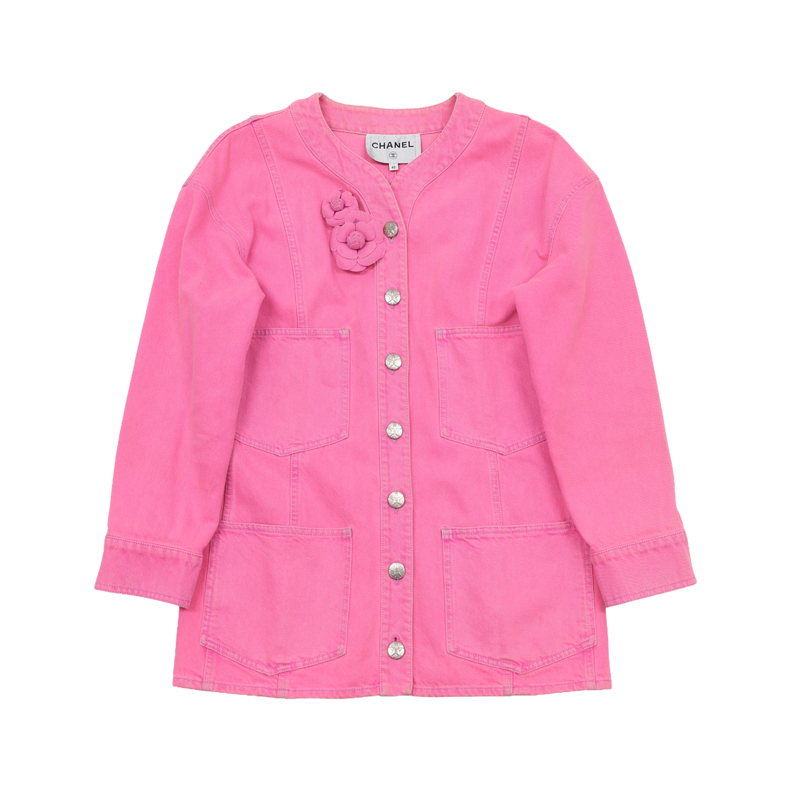 샤넬 P70707 카멜리아 데님 자켓 핑크(Chanel P70707 Camellia Denim Jacket Pink) - 1