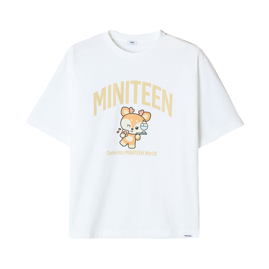 스파오 x 미니틴 숏슬리브 티셔츠 라이트 브라운(Spao x Miniteen Short Sleeve T-Shirt Light Brown) - 1
