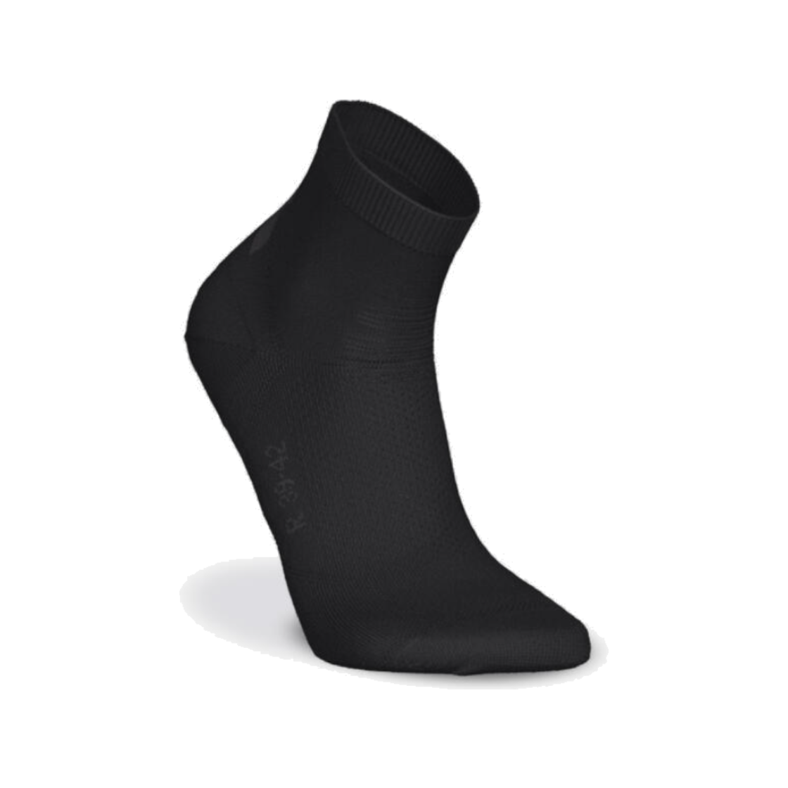 데카트론 러닝 중목 양말 2켤레 파인 런500 스모크 블랙(DECATHLON Running Mid-Cut Socks 2 Pairs Fine Run 500 Smoked Black)