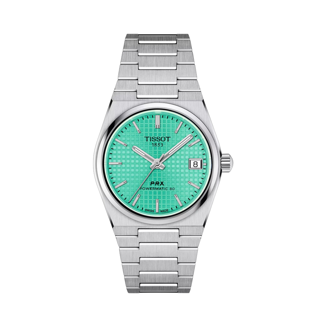 T137.207.11.091.01 [25% 쿠폰] Tissot PRX Powermatic 80 35mm Stainless Steel Light Green
