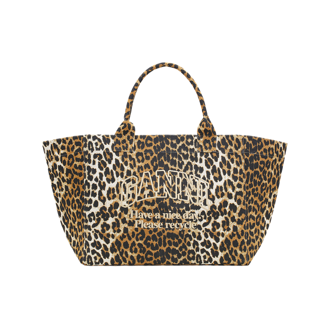 가니 레오파드 XXL 토트 레오파드(Ganni Leopard XXL Tote Leopard) - 1