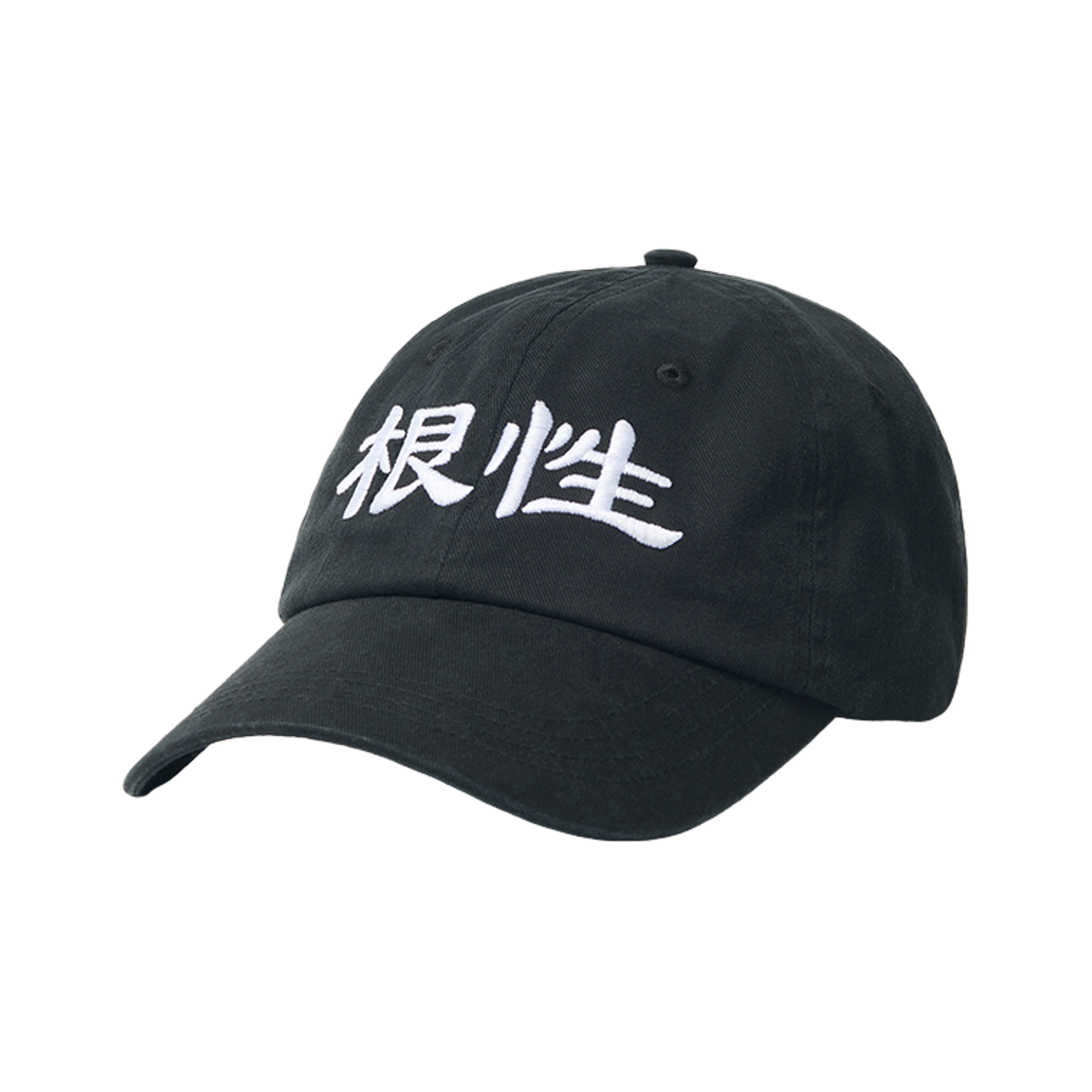 노매뉴얼 x 김성모 남자는 근성 !!(NOMANUAL x Kim Sung Mo 根性 Washed Ball Cap Black)