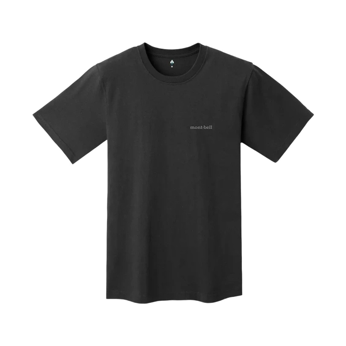 2104792 Montbell Pear Skin Cotton T-Shirt Black