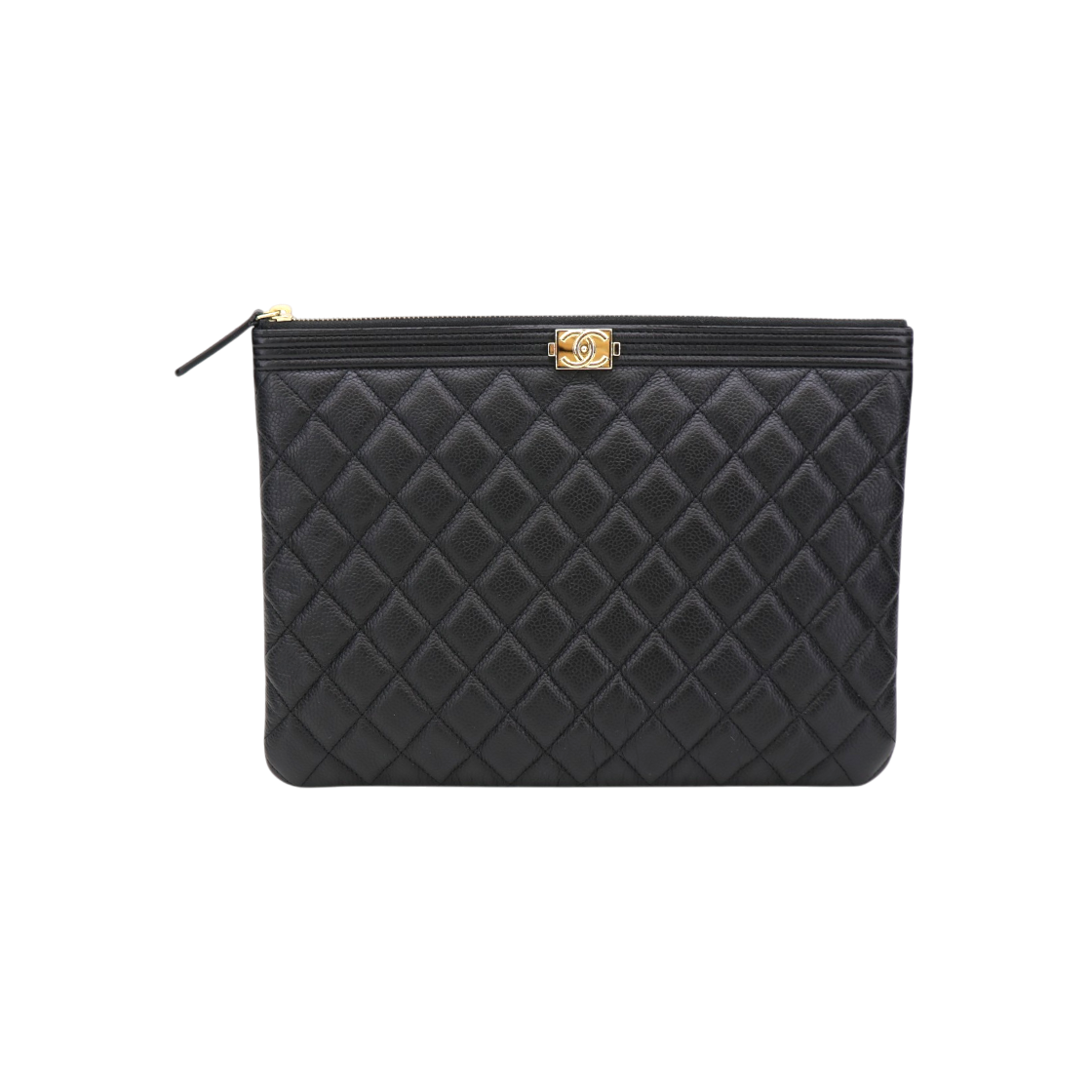 ITN678MCN8QV Chanel Boy Clutch New Medium Caviar 29 Series