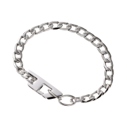 [17% 쿠폰] Diesel Dx1496040 Stainless Steel D logo Chain Bracelet Silver
