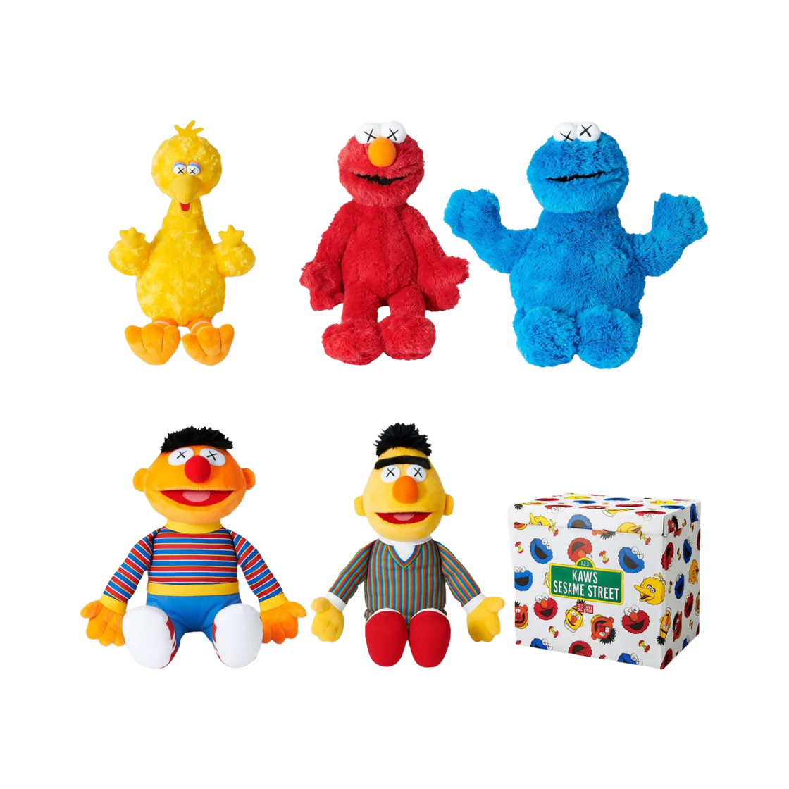 유니클로 x 카우스 x 세서미 스트리트 플러시 토이 컴플리트 박스 세트 (5개입)(Uniqlo x Kaws x Sesame Street Plush Toy Complete Box Set (Set of 5)) - 2