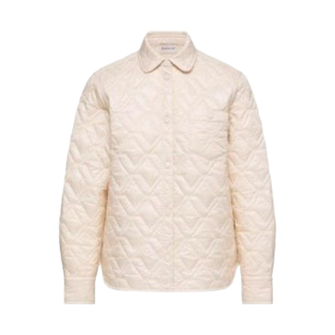 L1-093-2F00001-788UY-052 (W) Moncler Diamond Quilted Padded Shirt Jacket White Ivory - 26SS