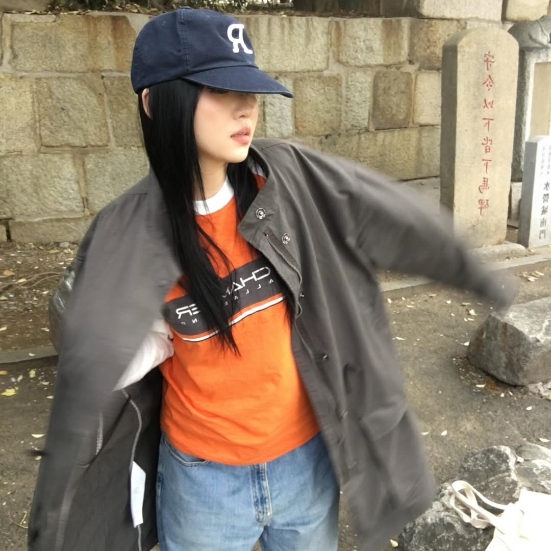 SPORT CHAMBER SC Node T-shirt ORANGE 착용 스타일 - 8