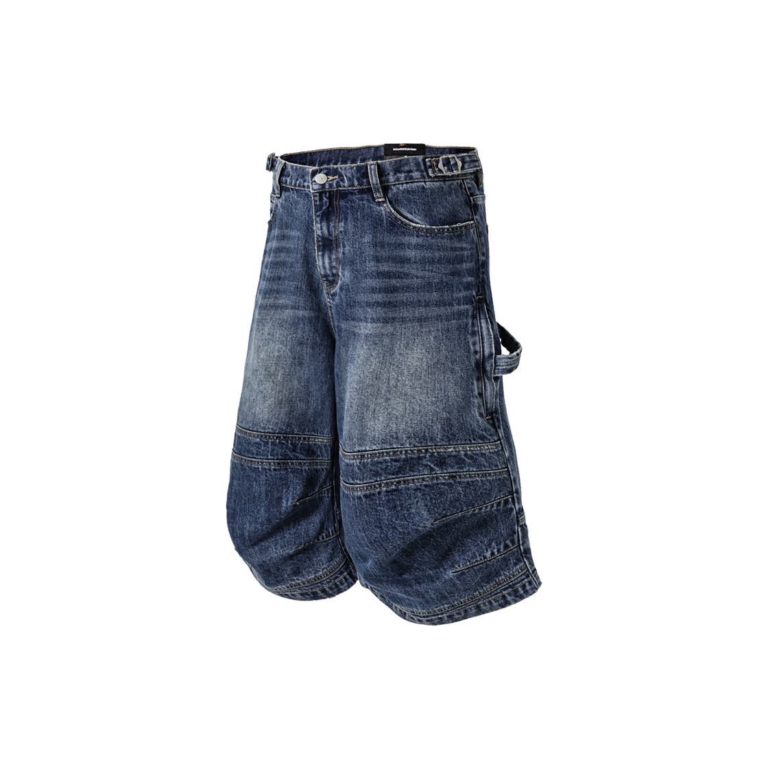 로어링라드 카펜터 버뮤다 데님 팬츠 블루(ROARINGRAD Carpenter Bermuda Denim Pants Blue)
