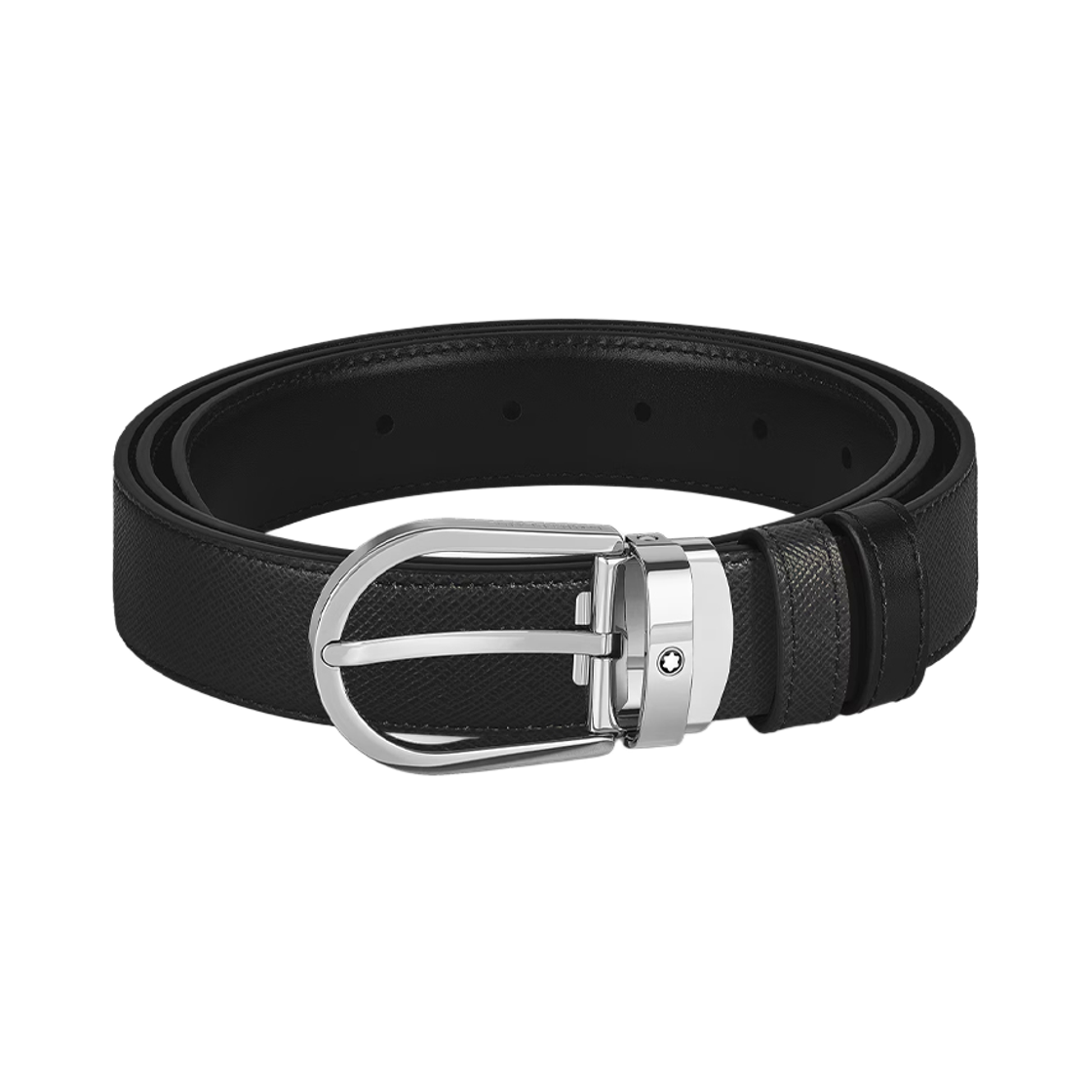 MB222389 [25% 쿠폰] Montblanc Reversible Leather Belt Black With Shopping Bag
