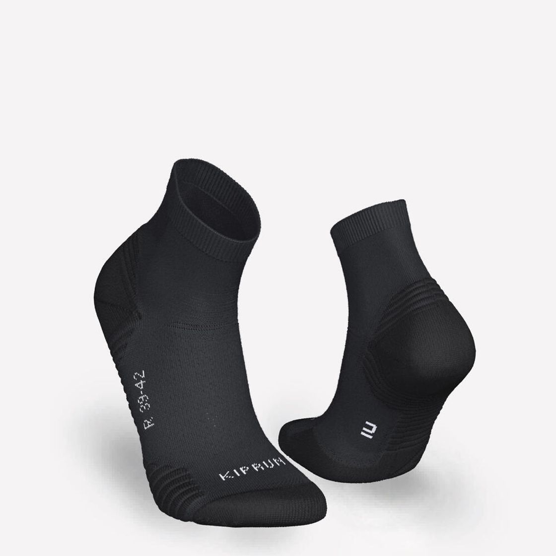 데카트론 러닝 도톰한 중목 양말 2켤레 런 500 스모크 블랙(DECATHLON Running Thick Mid-Cut Socks 2 Pairs Run 500 Smoked Black) - 8