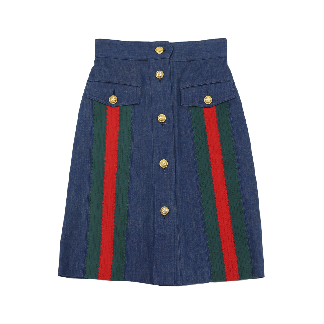 구찌 573410 데님 스커트 블루(Gucci 573410 Blue Denim Skirt)