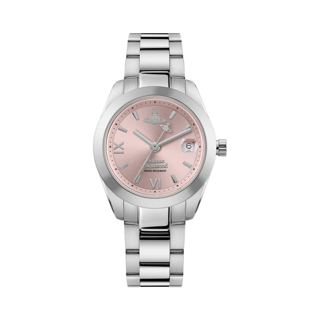 [17% 쿠폰] 비비안 웨스트우드 펜처치 28mm 실버 핑크([17% 쿠폰] Vivienne Westwood Fenchurch 28mm Silver Pink) - 1