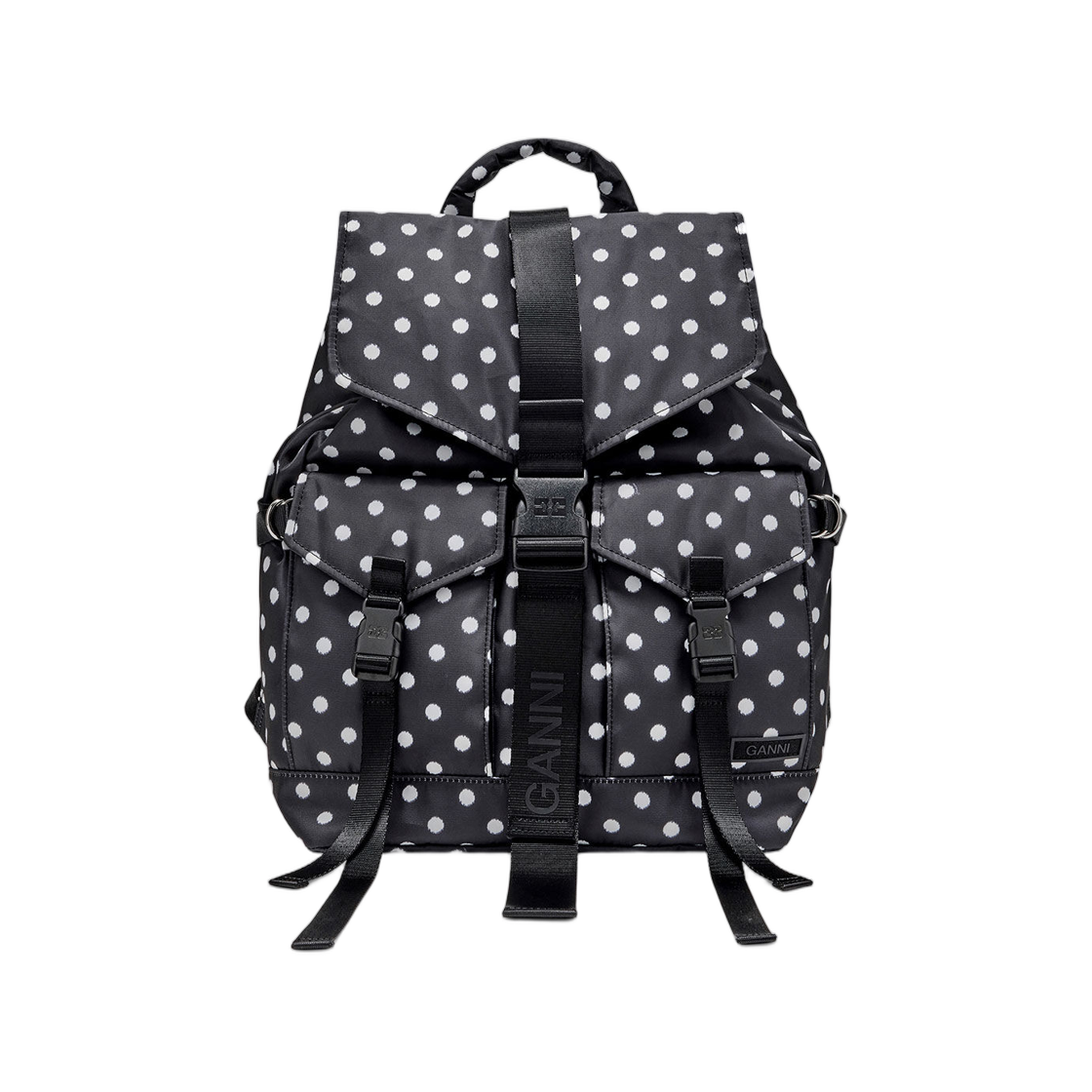 가니 닷 리테크 백팩 블랙(Ganni Dots Retech Backpack Black)