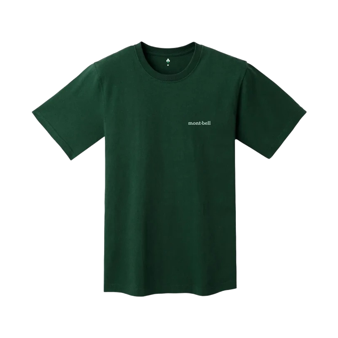 2104792 Montbell Pear Skin Cotton T-Shirt Dark Green
