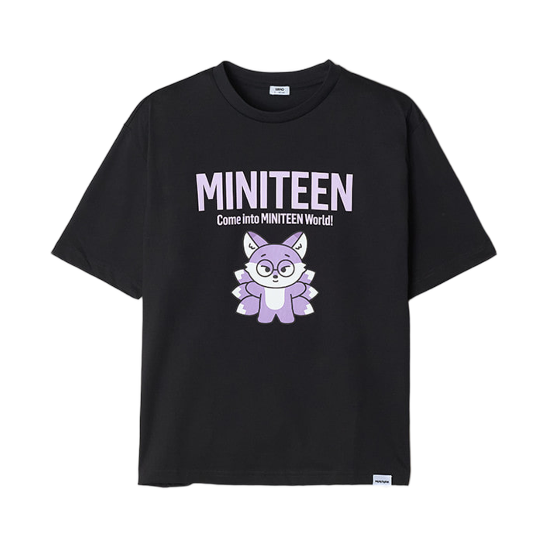 스파오 x 미니틴 숏슬리브 티셔츠 퍼플(Spao x Miniteen Short Sleeve T-Shirt Purple) - 1