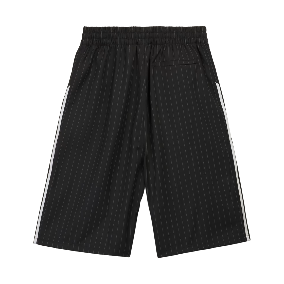 아디다스 x 윌리 차바리아 핀스트라이프 롱 쇼츠 블랙 화이트 - KR 사이즈(Adidas x Willy Chavarria Pinstripe Long Shorts Black White - KR Sizing) - 2