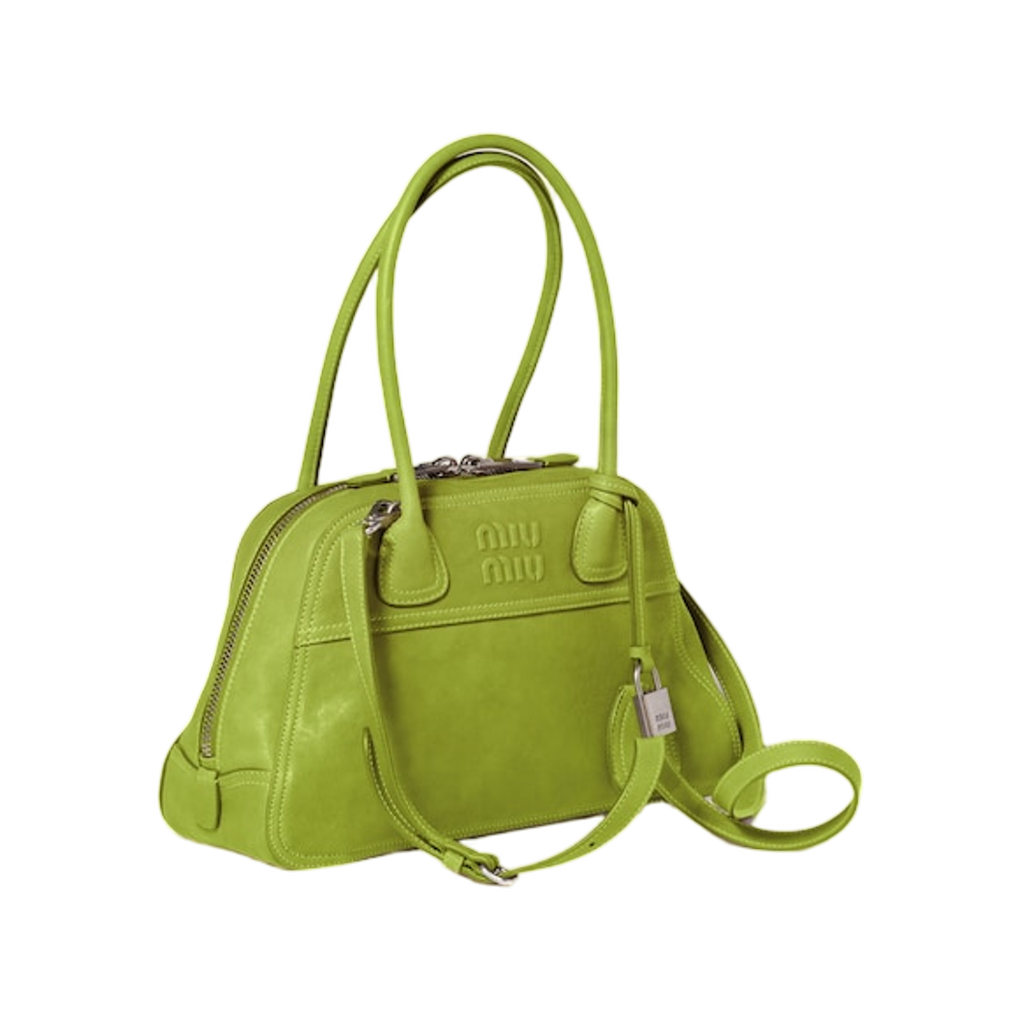 미우 미우 비반트 나파 레더 백 펀 그린(Miu Miu Vivant Nappa Leather Bag Fern Green) - 2