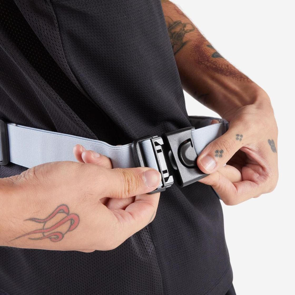 데카트론 러닝 스마트폰 벨트 베이직 2 포기 블루(DECATHLON Running Smartphone Belt Basic 2 Foggy Blue) - 7