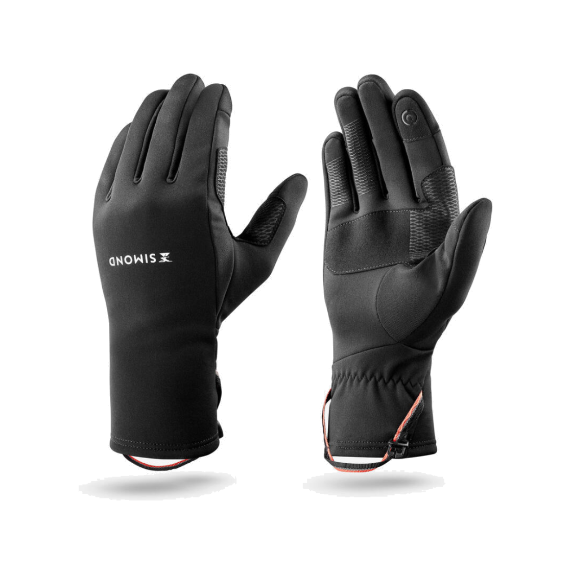 데카트론 백패킹 터치스크린 스트레치 장갑 MT500 스모크 블랙(DECATHLON Backpacking Touchscreen Stretch Gloves MT500 Smoked Black)