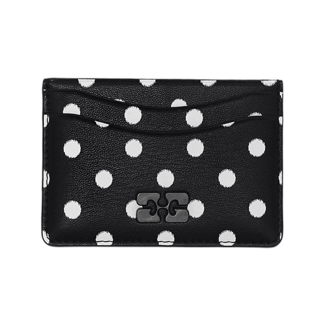 가니 보우 카드 홀더 닷 블랙(Ganni Bou Card Holder Dots Black) - 1