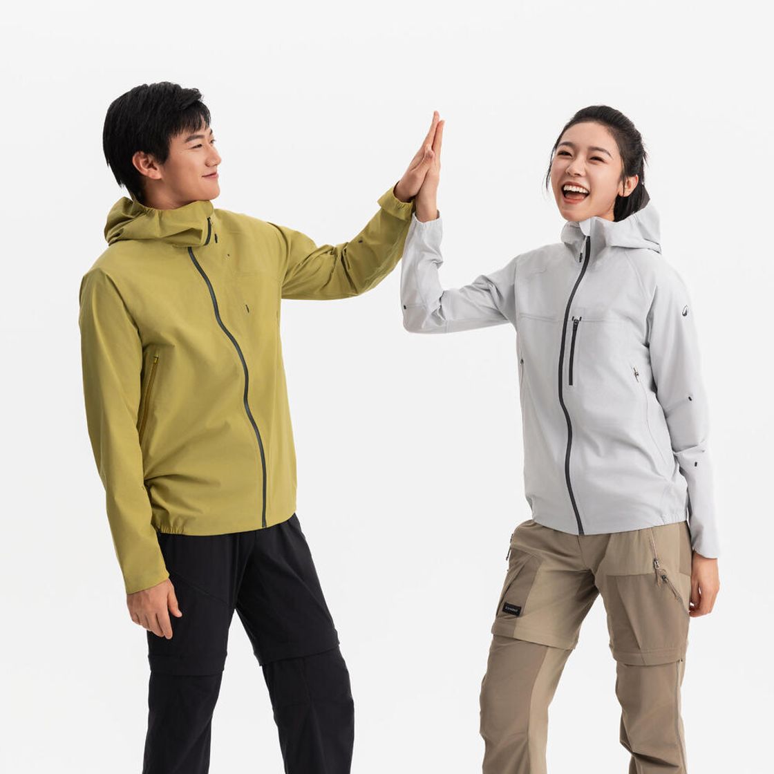 데카트론 여성 울트라라이트 등산 방수 재킷 MH500 루나 그레이(DECATHLON Women's Ultralight Hiking Waterproof Jacket MH500 Lunar Grey) - 8