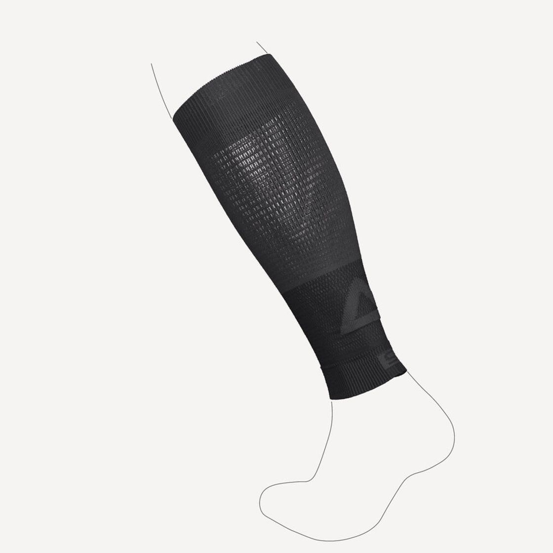 데카트론 러닝 카프 슬리브 500 스모크 블랙(DECATHLON Running Calf Sleeves 500 Smoked Black) - 3