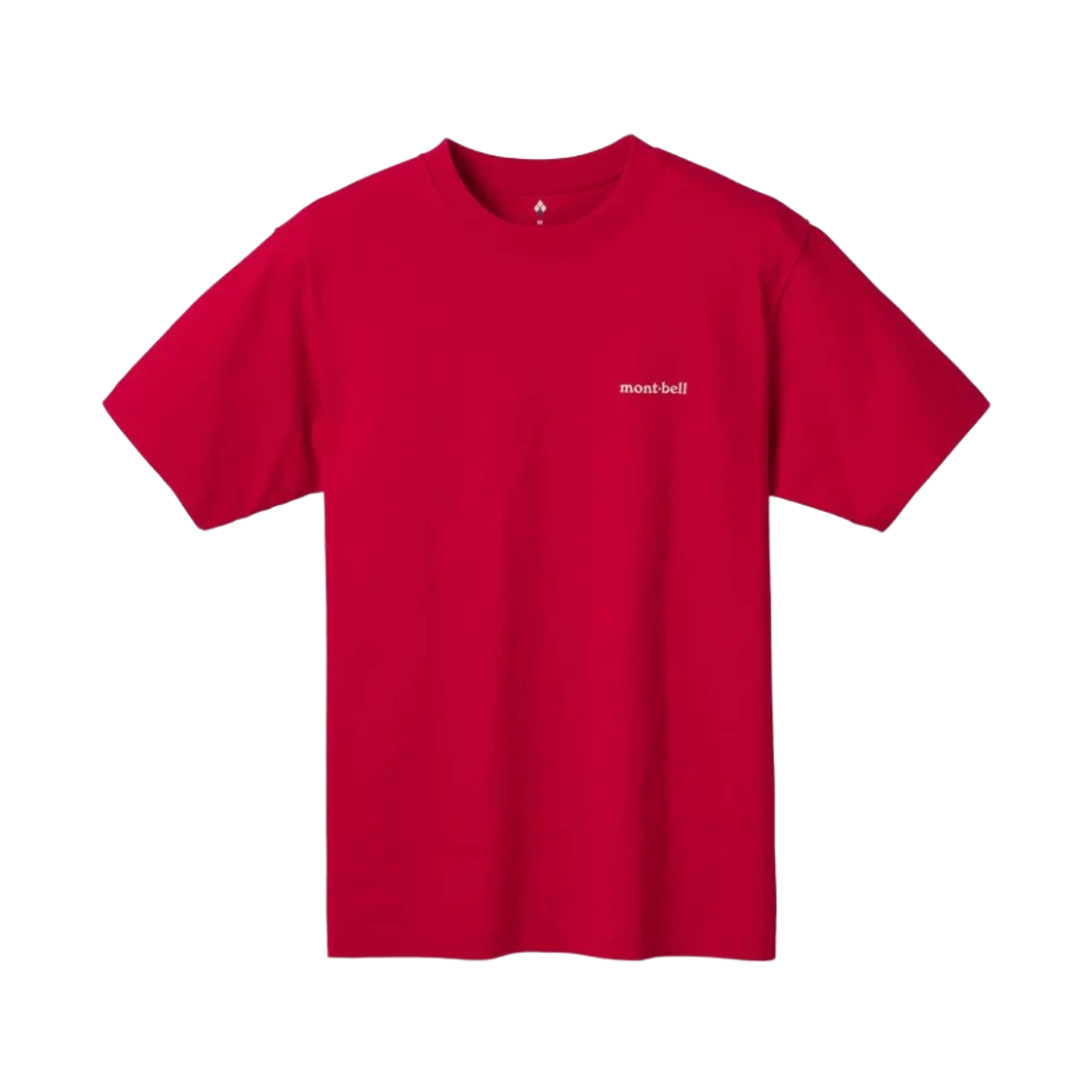2104792 Montbell Pear Skin Cotton T-Shirt Red