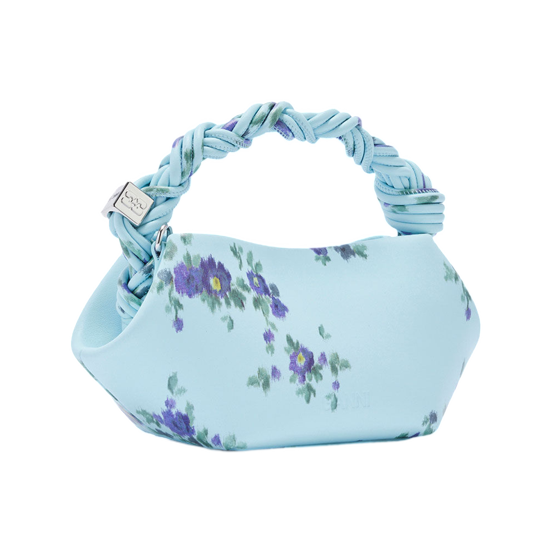 가니 미니 보우백 프린티드 블루 아이스드 아쿠아(Ganni Mini Bou Bag Printed Blue Iced Aqua) - 2