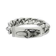 Chrome Hearts ID Dagger Classic Link Bracelet Silver