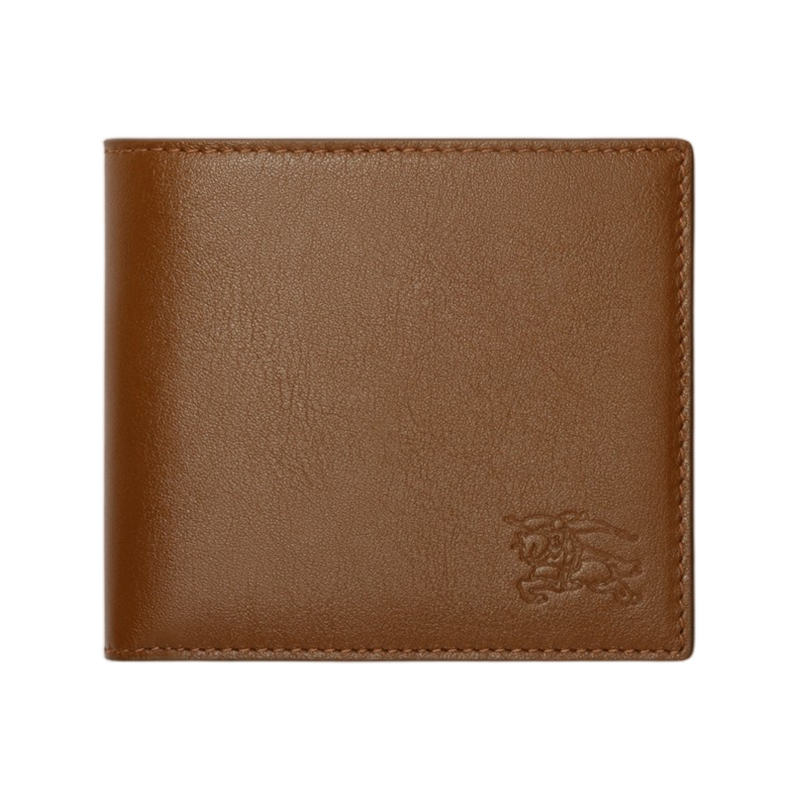 8127583 Burberry Pop Check Bifold Wallet Finch Brown Hazel Brown