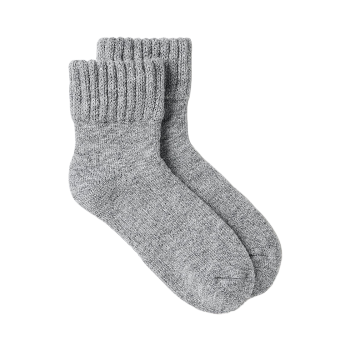 480729-05 (W) Uniqlo Heattech Room Pile Socks Gray
