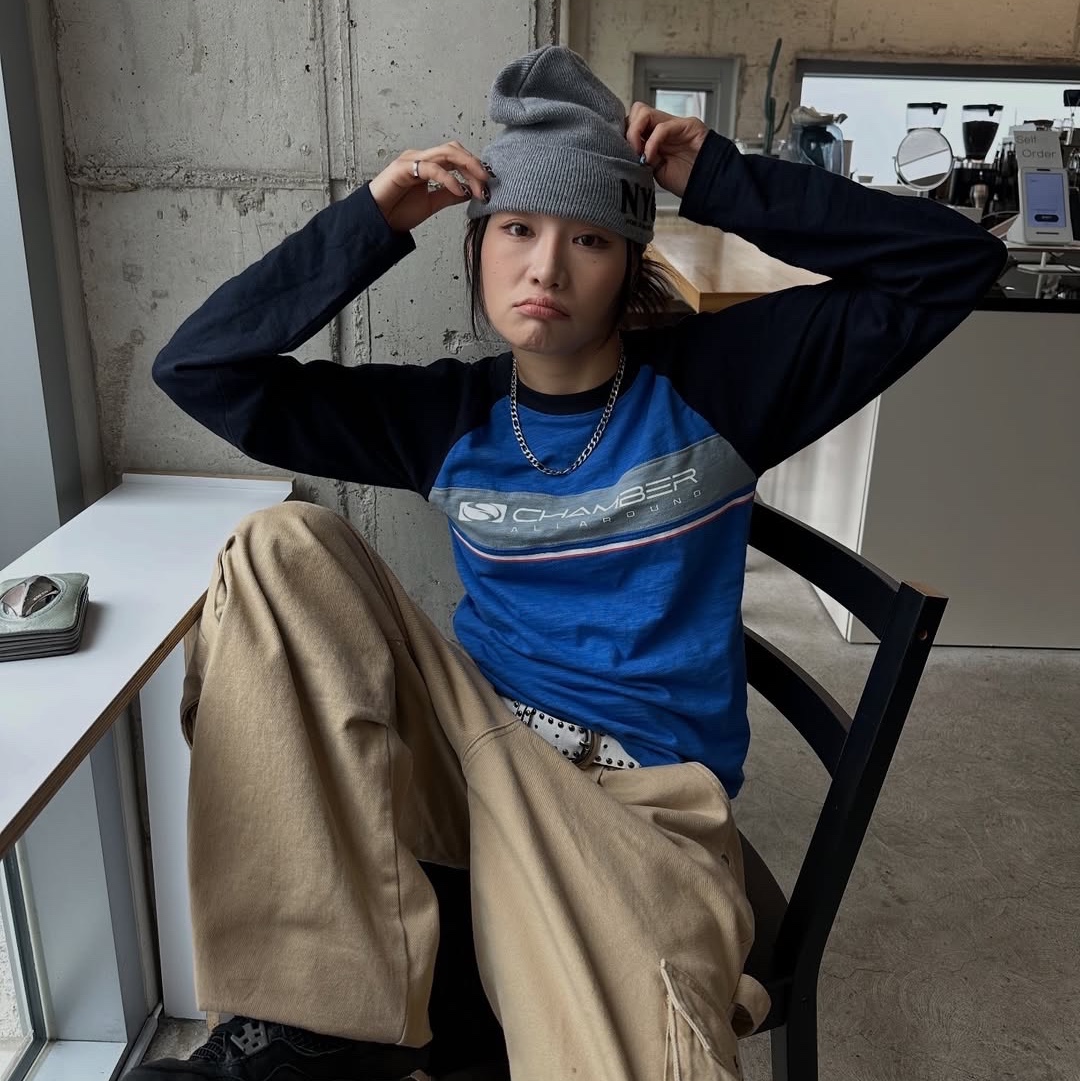 SPORT CHAMBER SC Node T-shirt BLUE 착용 스타일 - 4