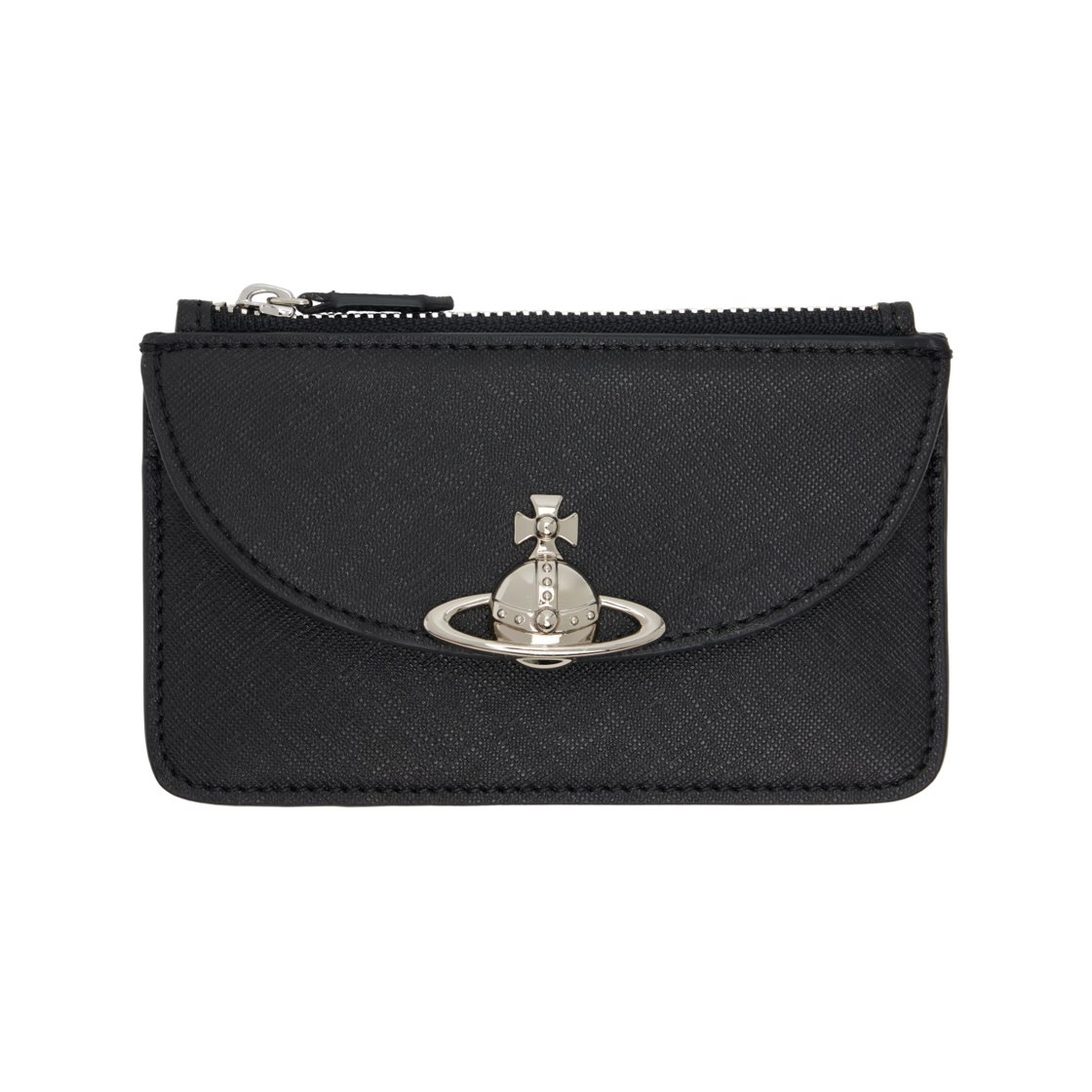 5402000CW-S0021-N401 Vivienne Westwood Half Moon Card Holder Black