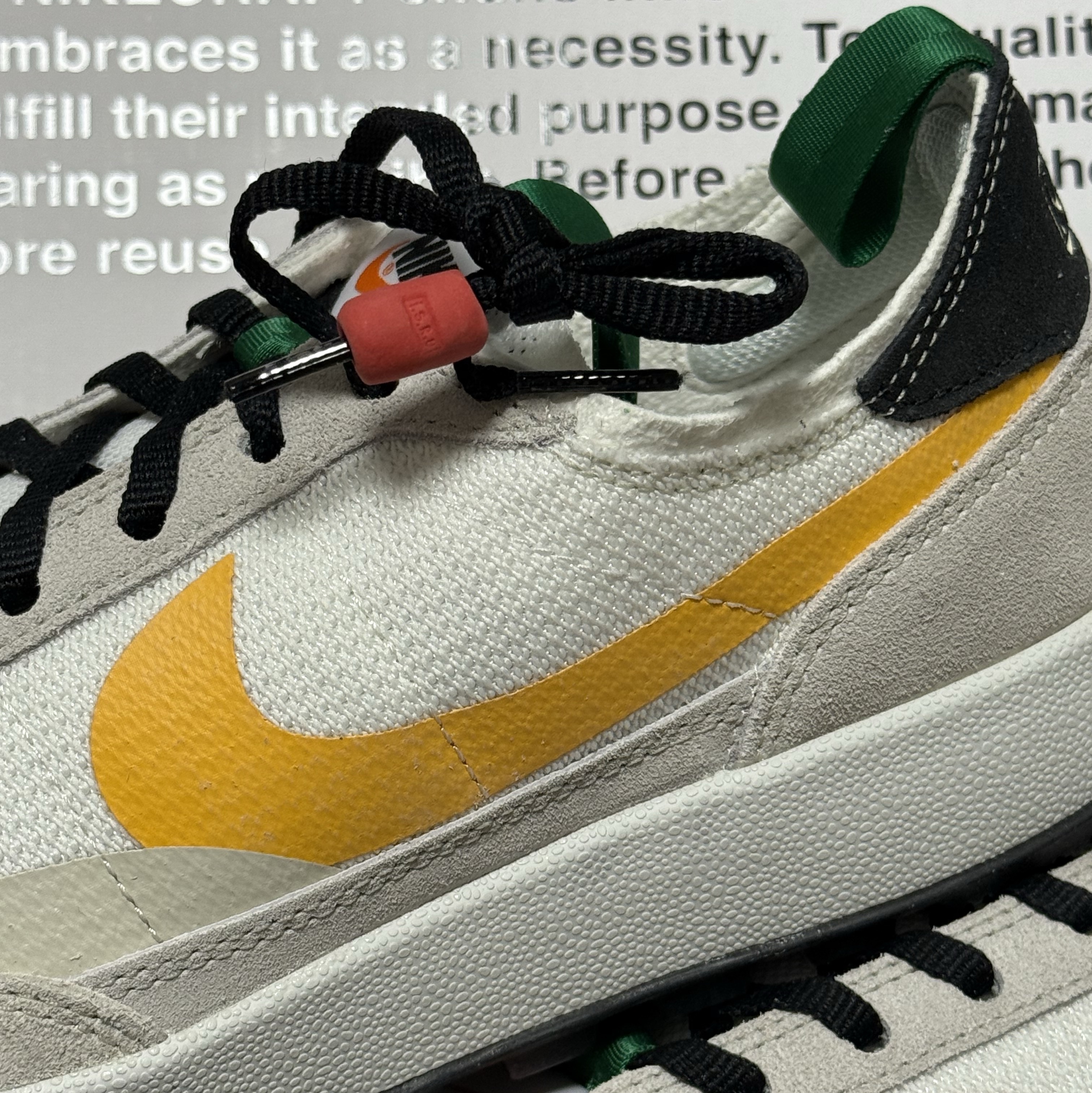 Nike x Tom Sachs General Purpose Shoe Pine Green University Gold 착용 스타일 - 3