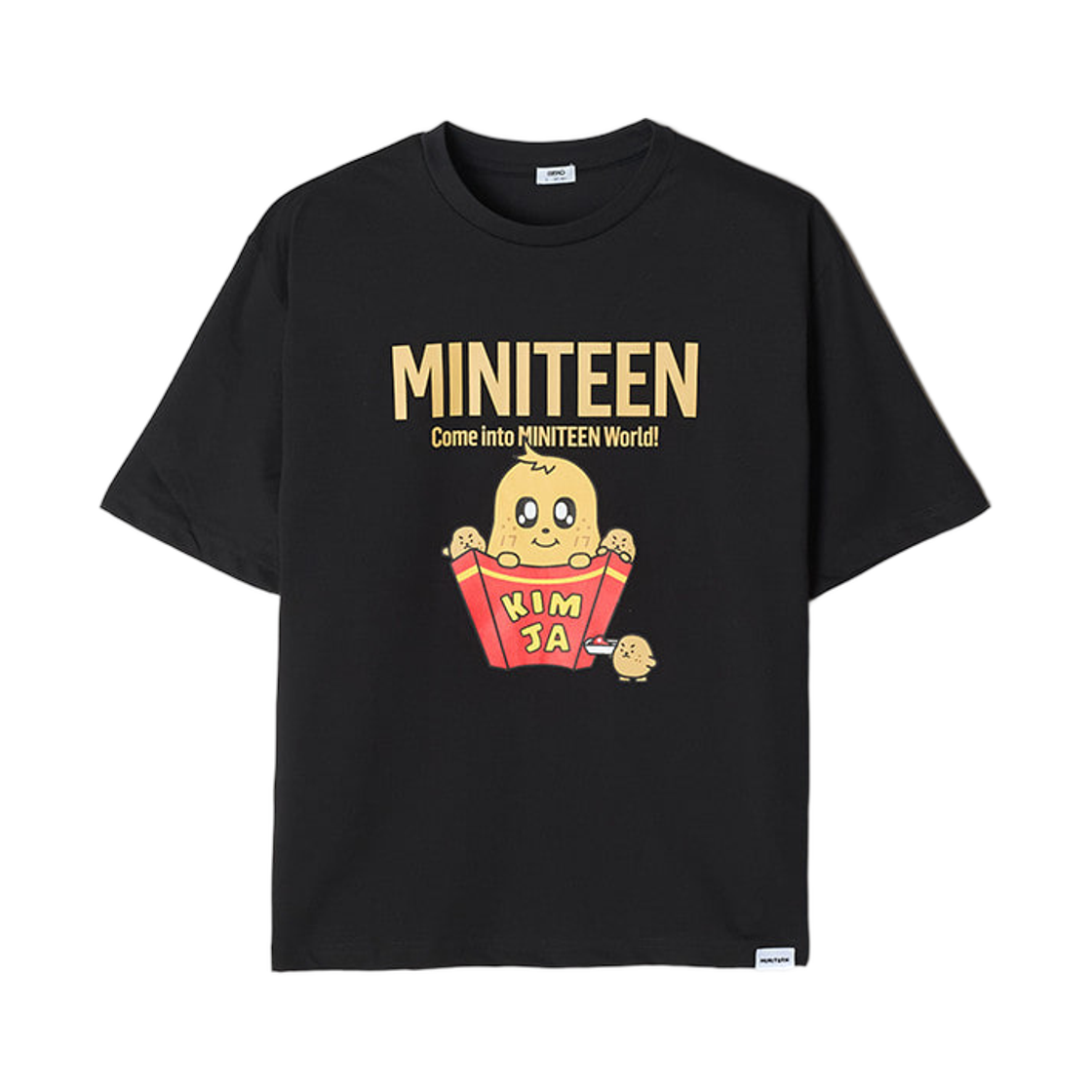 스파오 x 미니틴 숏슬리브 티셔츠 브라운(Spao x Miniteen Short Sleeve T-Shirt Brown) - 1