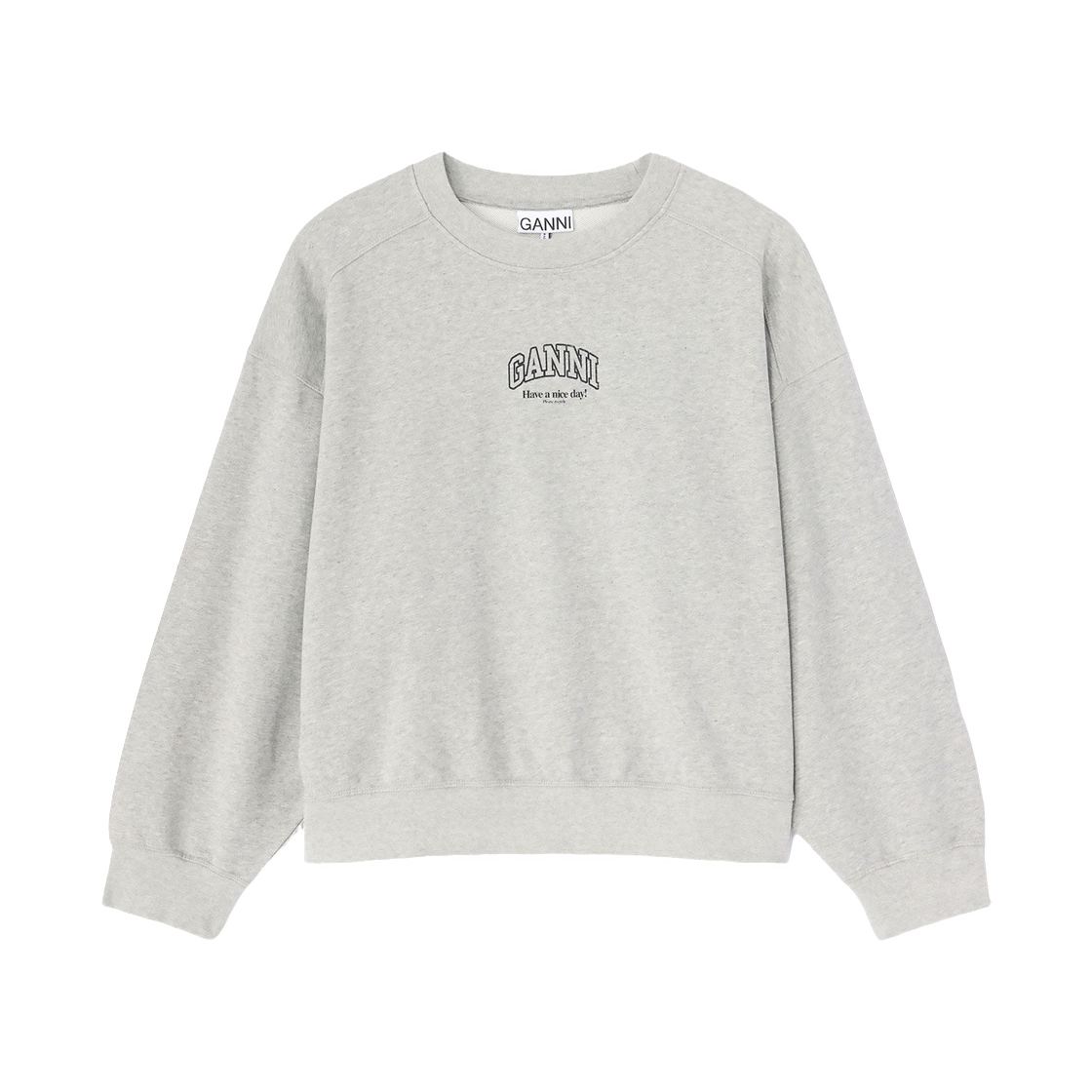 A1060022-920 (W) Ganni Essential Crewneck Paloma