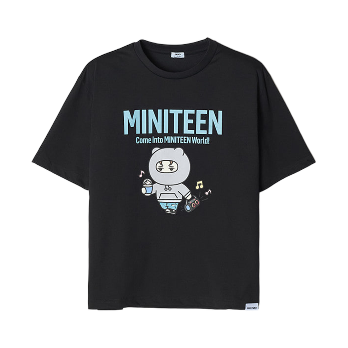 스파오 x 미니틴 숏슬리브 티셔츠 그레이(Spao x Miniteen Short Sleeve T-Shirt Gray) - 1