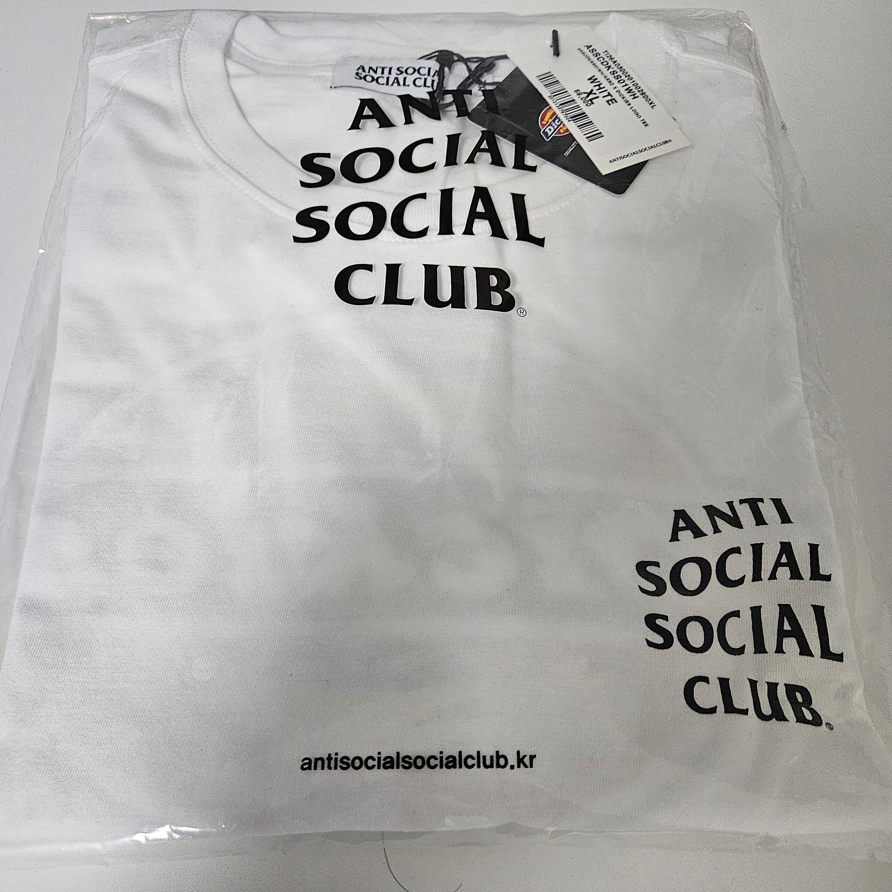 Anti Social Social Club x Dickies Logo T-Shirt White 착용 스타일