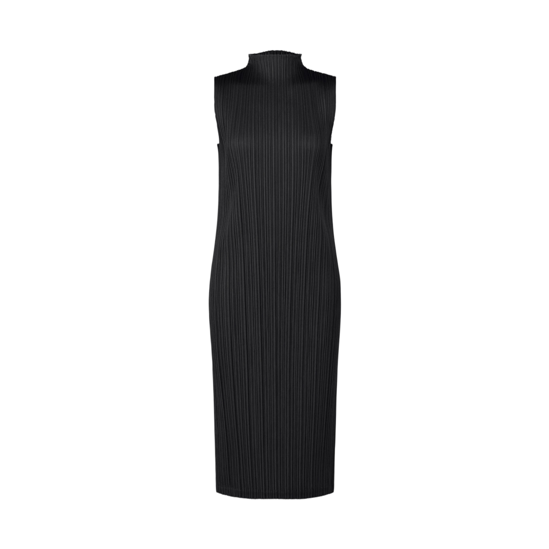 (W) 플리츠 플리즈 이세이 미야케 스윙 솔리드 드레스 블랙((W) Pleats Please Issey Miyake Swing Solid Dress Black) - 1
