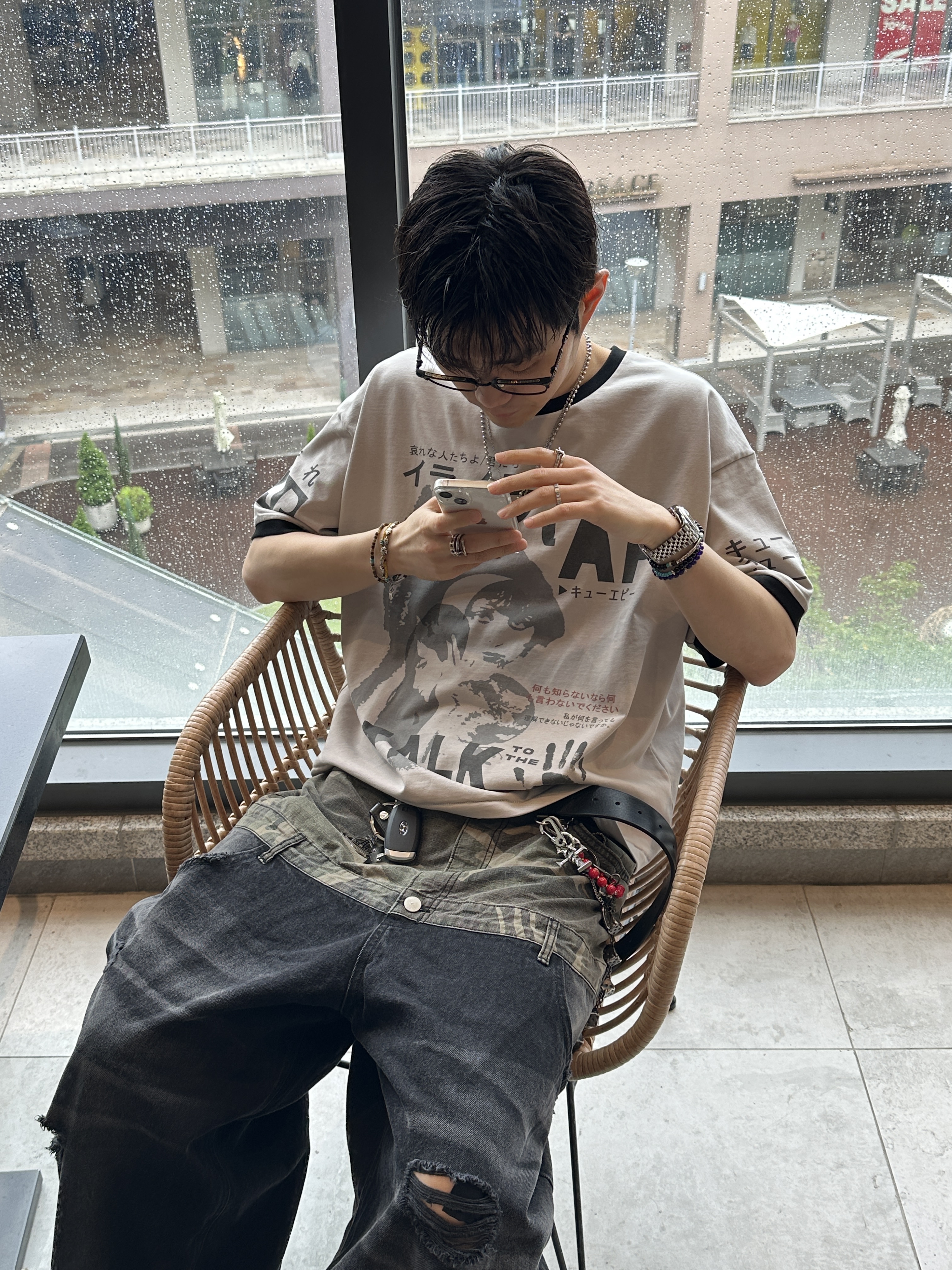 qualisartifexpereo VTG T-Shirts Pig 착용 스타일 - 1
