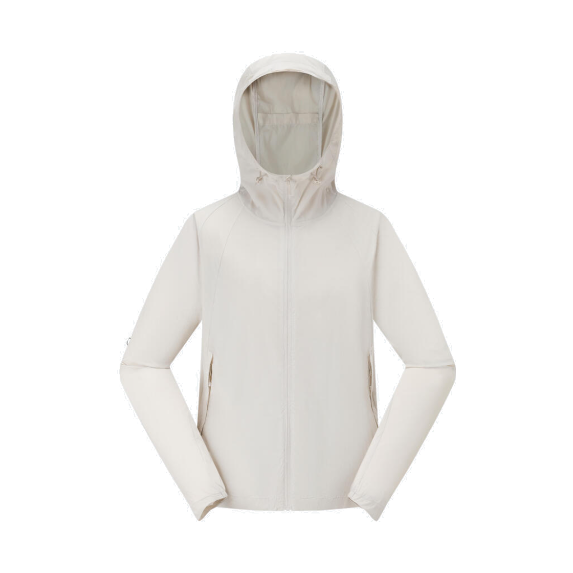 데카트론 여성 등산 바람막이 재킷 헬륨 500 펄 베이지(DECATHLON Women's Hiking Windbreaker Jacket Helium 500 Pearl Beige) - 1