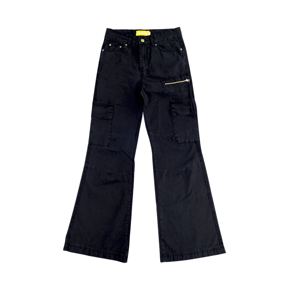 메인부스 카고 부츠컷 팬츠 블랙(MAINBOOTH Cargo Bootcut Pants BLACK)