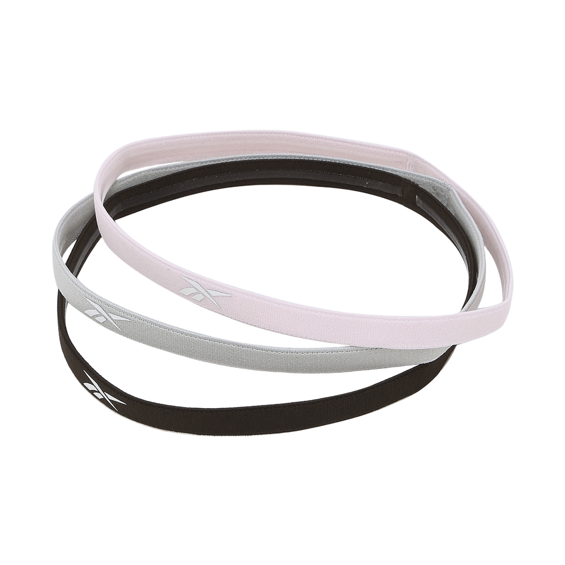 리복 헤어밴드 핑크 그레이 (3개입)(Reebok Hair Bands Pink Grey (3 Pack))