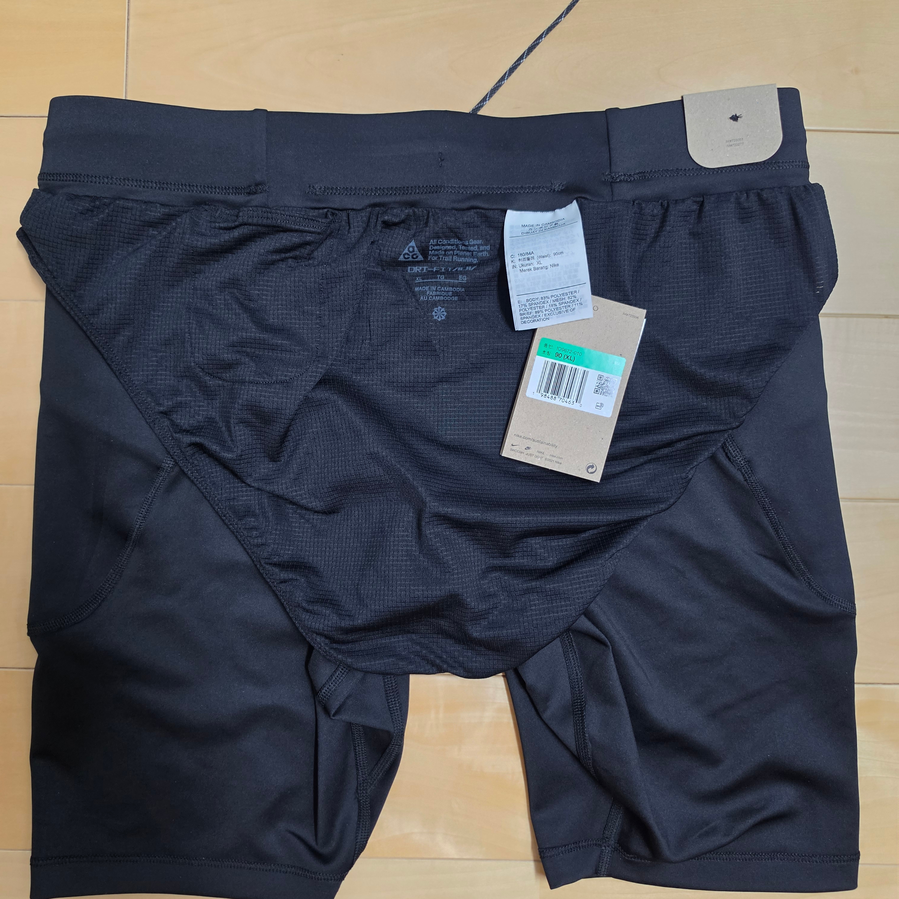 Nike ACG Lava Loops Dri-Fit ADV Half Trail Running Tights Black Summit White - Asia 착용 스타일 - 2