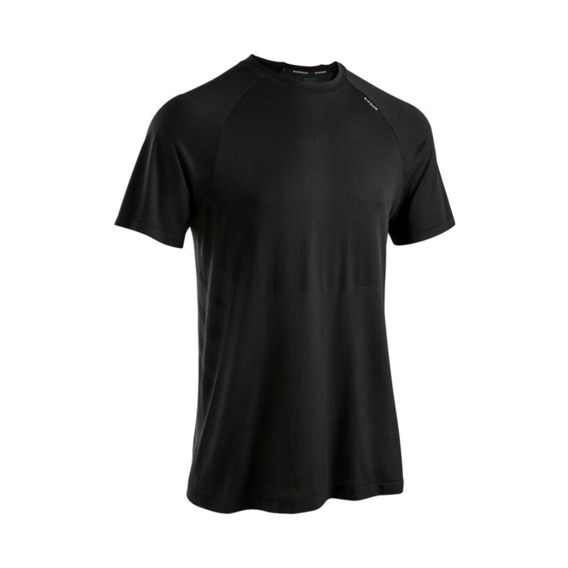 데카트론 남성 러닝 심리스 반팔 티 컴포트 런 500 스모크 블랙(DECATHLON Men's Running Seamless Short-Sleeved T-Shirt Comfort Run 500 Smoke Black)